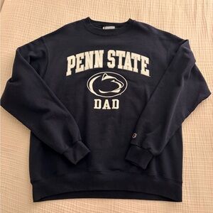 Champion Men's Navy Penn State Dad Crewneck Sweater
